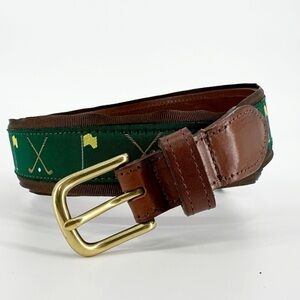 Knot Clothing Company Golf Clubs and Flag Golf Belt 42